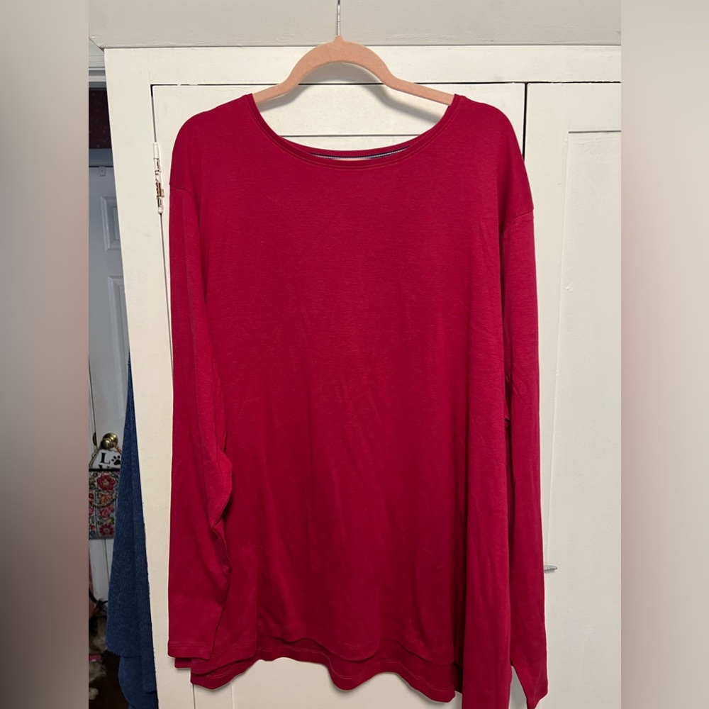 Croft and Barrow plum tee 4x NWOT